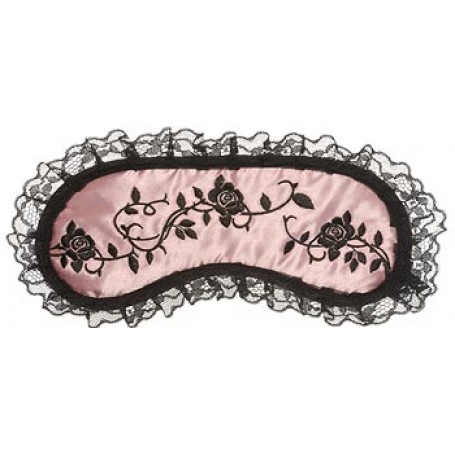 Lace Roses Pink - maska na spanie