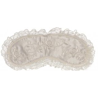 Lace Roses White - maska na spanie