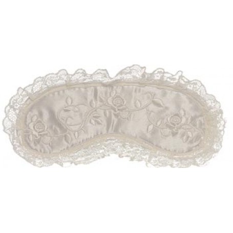 Lace Roses White - maska na spanie